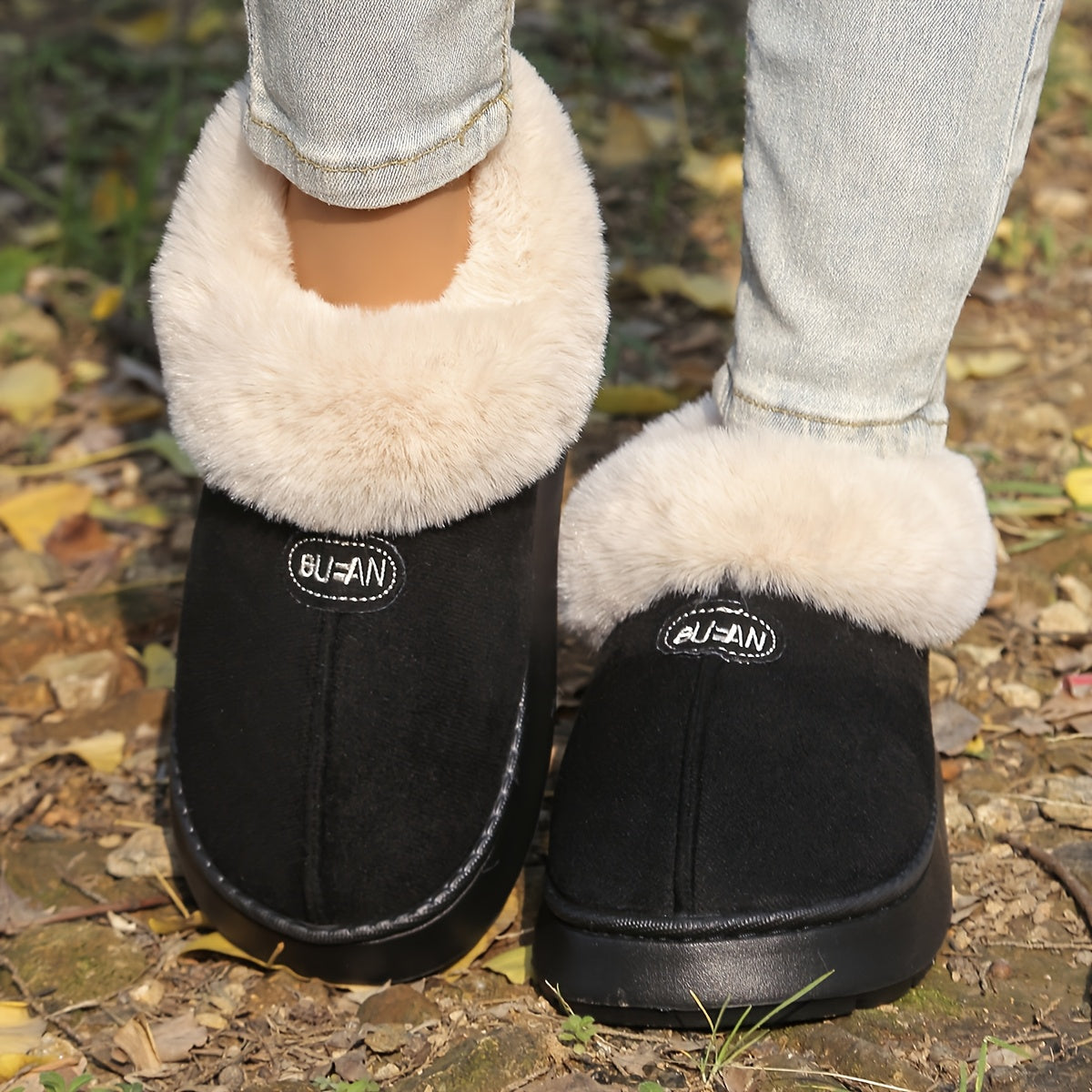 Unisex Winter Short Boots Thick Sole Anti-slip Warm Cold-proof Indoor Outdoor