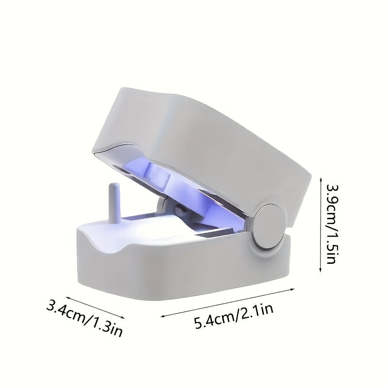 Rechargeable UV LED Nail Care Device with USB Charging and Battery Power