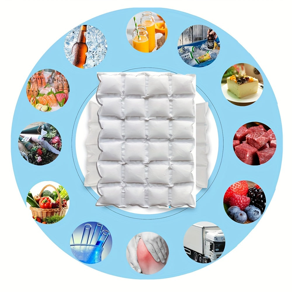 10 Sheets Reusable Ice Gel Packs for Shipping Frozen Food Coolers