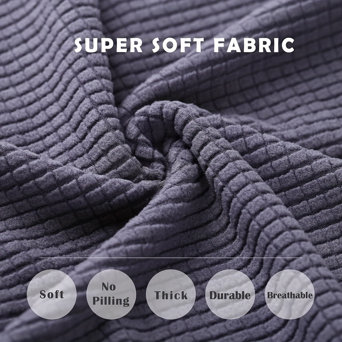 Waterproof Corn Grain Jacquard Chair Cover for Home and Restaurant Use