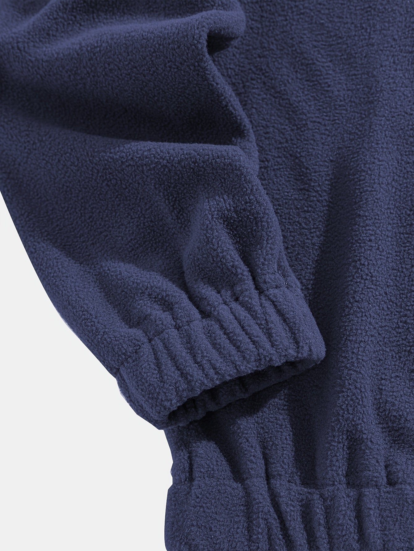 Men's Embroidered Flag Graphic Sweatshirt with Half Zipper Stand Collar for Outdoor Activities