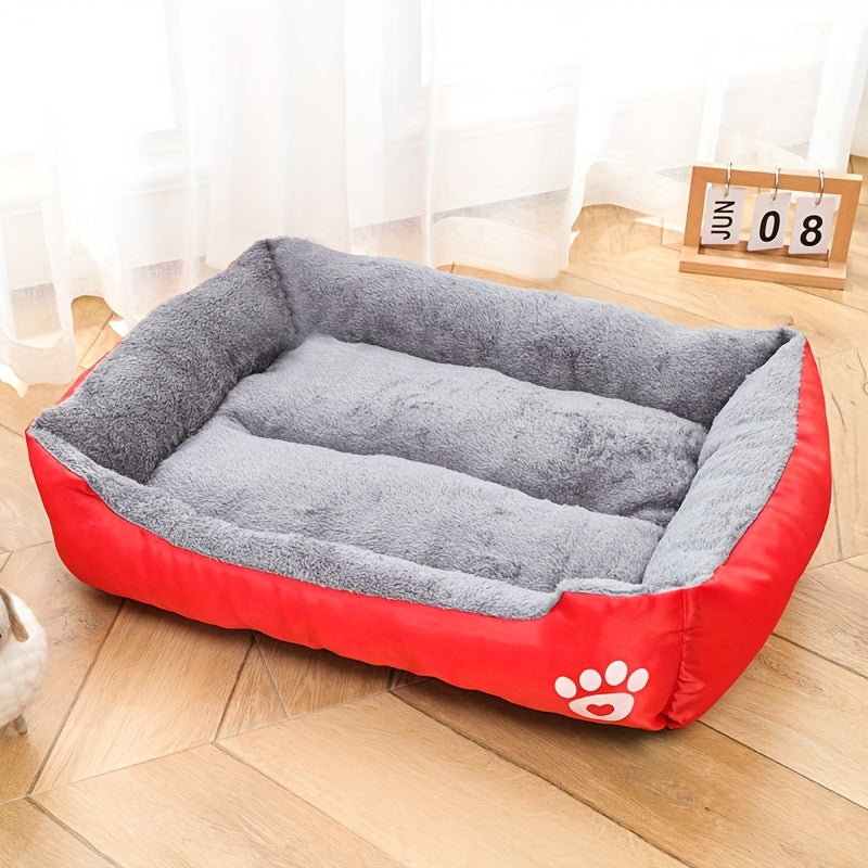 Dog Bed Soft Mat in Multiple Sizes Non-Slip Washable Polyester Fiber Rectangle for All Breeds