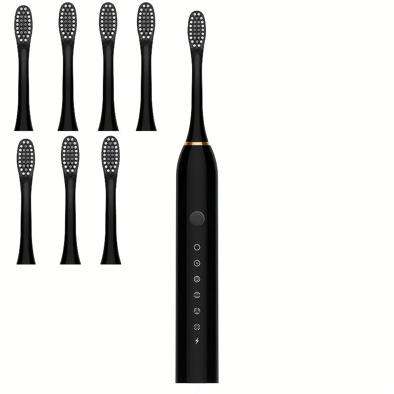 Kattalar uchun Elektr tish cho'tkasi to'plami, 8 ta almashtirish boshli, 6 ta rejim, IPX7