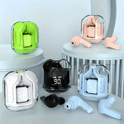 Wireless Noise-Canceling Headphones with Mic LED Display for Sports