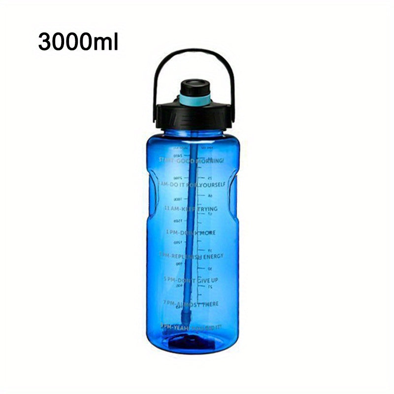 Sport va ochiq havoda foydalanish uchun katta shaffof plastik suv idishlari, ideal tug'ilgan kun sovg'alari, 50.7oz, 67.6oz va 101.4oz o'lchamlarida mavjud.