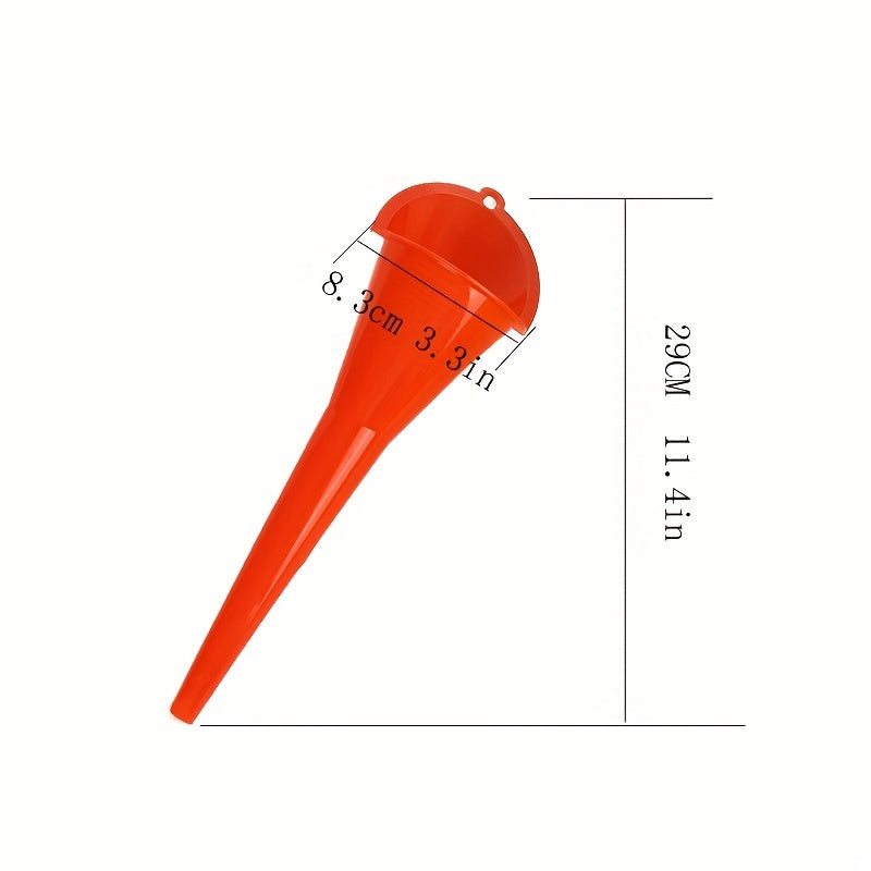 Universal qo'ldan erkin mototsikl va avtomobil benzin quyish uchun uzun quvurg'ichli funnel