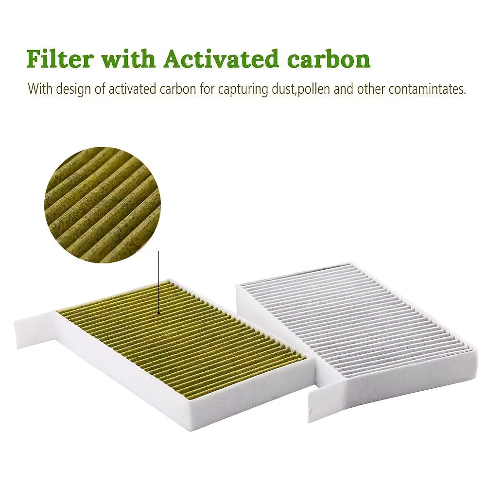 2-Pack Carbon Cabin Air Filter for Tesla Model 3 and Y Replacement