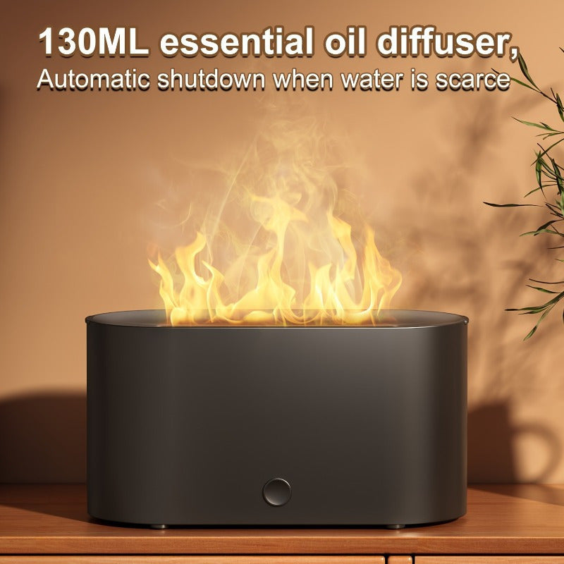 Universal qora USB namlagich va aroma diffuzor va muhit yoritgichi