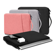 Funda para portátil de lino compatible con TSA, para portátiles de 13-16 pulgadas en negro, rosa y gris