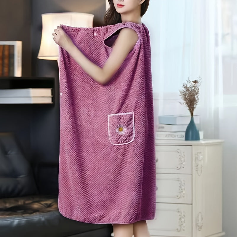 Large Adult Bath Towel Soft Absorbent Water-Absorbing Hairless Skirt