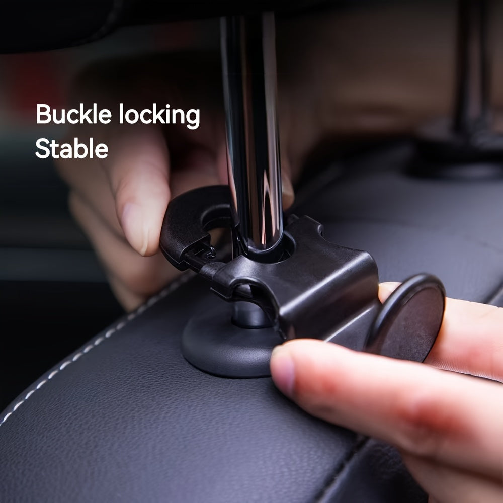 Ganchos organizadores para el interior del coche para almacenamiento en el asiento trasero, negro, universal