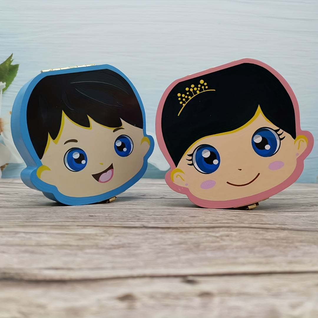 Kids' Tooth Fairy Box Handcrafted Beechwood for Lost Teeth and Hair Storage