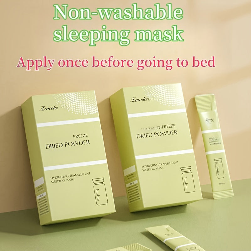 Hypoallergenic Moisturizing Sleep Masks for All Skin Types, 20 Disposable Facial Masks