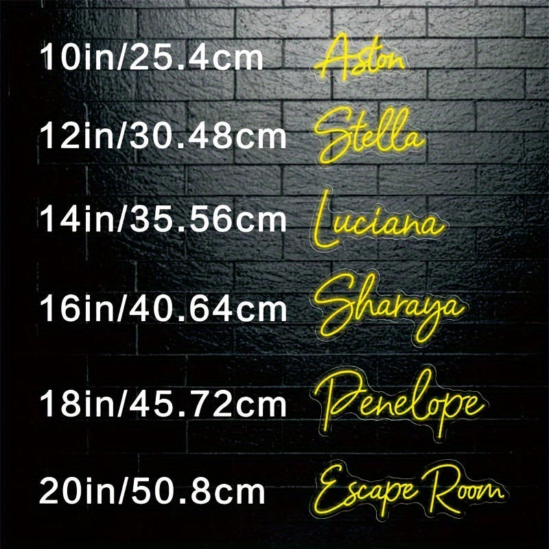 Neon Sign Wall Decor for Events USB Powered Safe Energy Efficient Home Lighting Gift