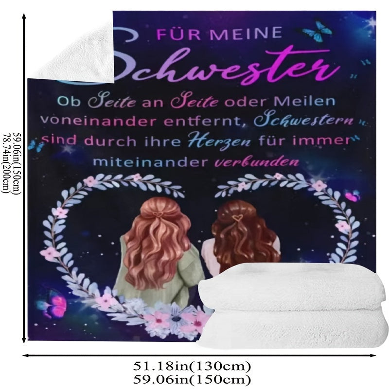 Flannel Throw Blanket for Women and Girls Soft Hypoallergenic Cozy Gift