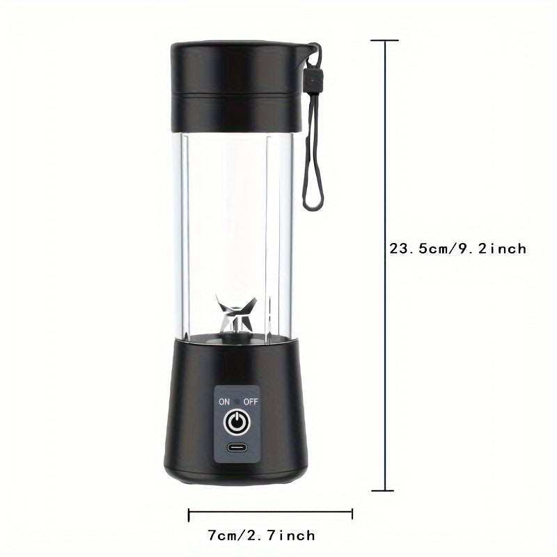 Portable 380ml Mini Blender USB Rechargeable Personal Shake Smoothie Ice Juicer