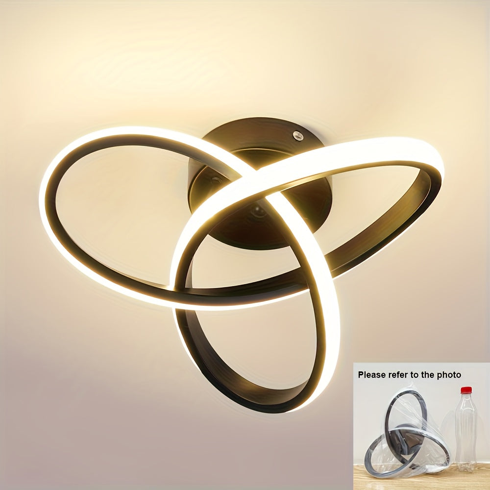 Dimmable LED Ceiling Light with Switch Control and Adjustable Color Temperature for Living Room Bedroom Kitchen