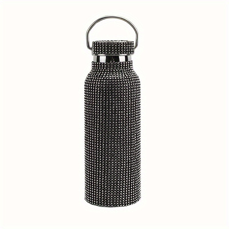 Stainless Steel Vacuum Flask 500ml Insulated Travel Thermal Cup with Chain