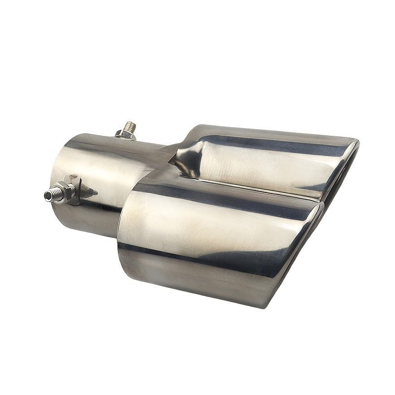 Automobile Dual Outlet Exhaust Pipe Stainless Steel Dual Tube Tail Pipe