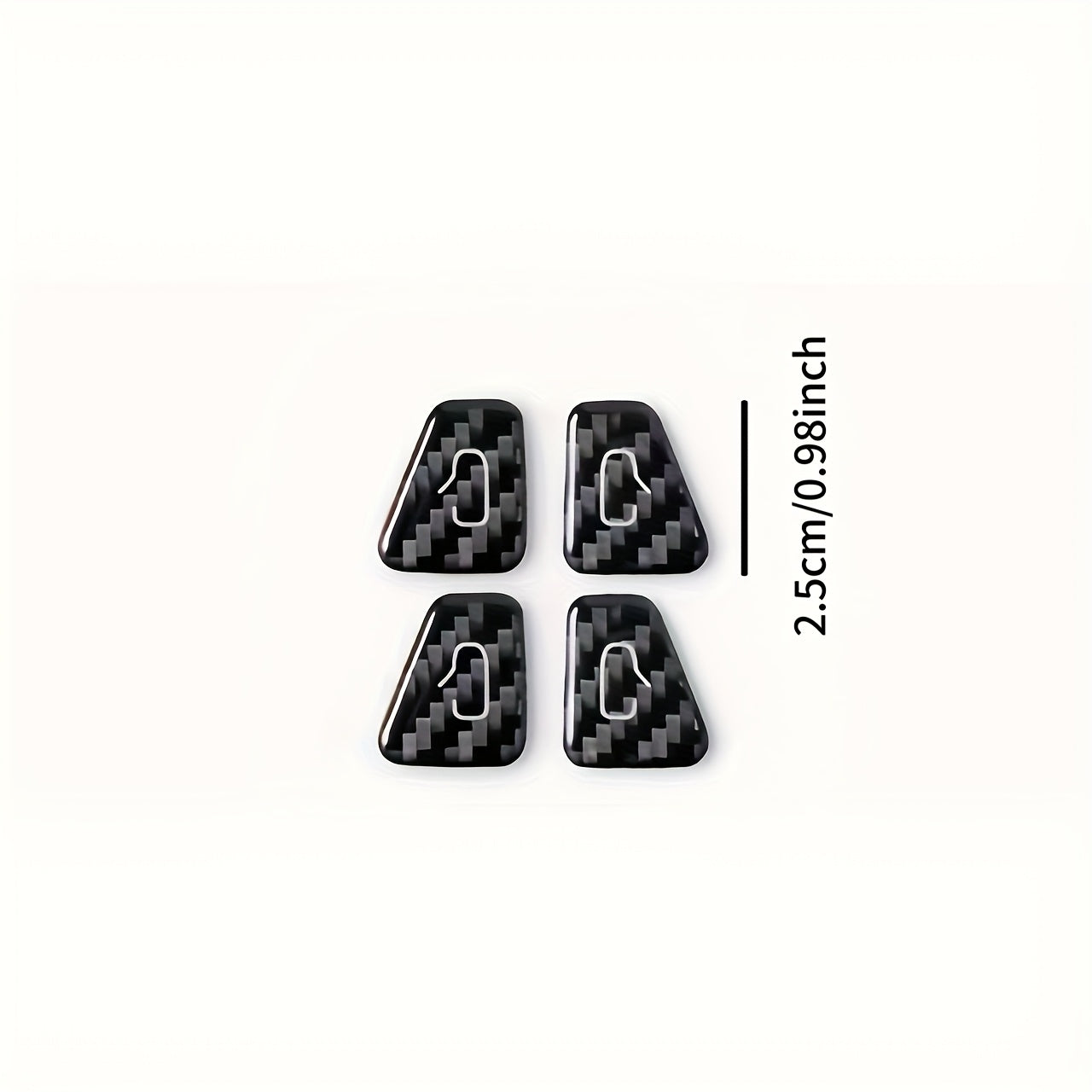 Car Interior Carbon Fiber Door Lock Switch Stickers for Tesla Model 3 Y