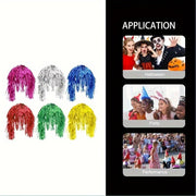 6 гламурных косплей-париков с яркими прямыми волосами, идеально подходящих для диско-вечеринок и празднования дней рождения.