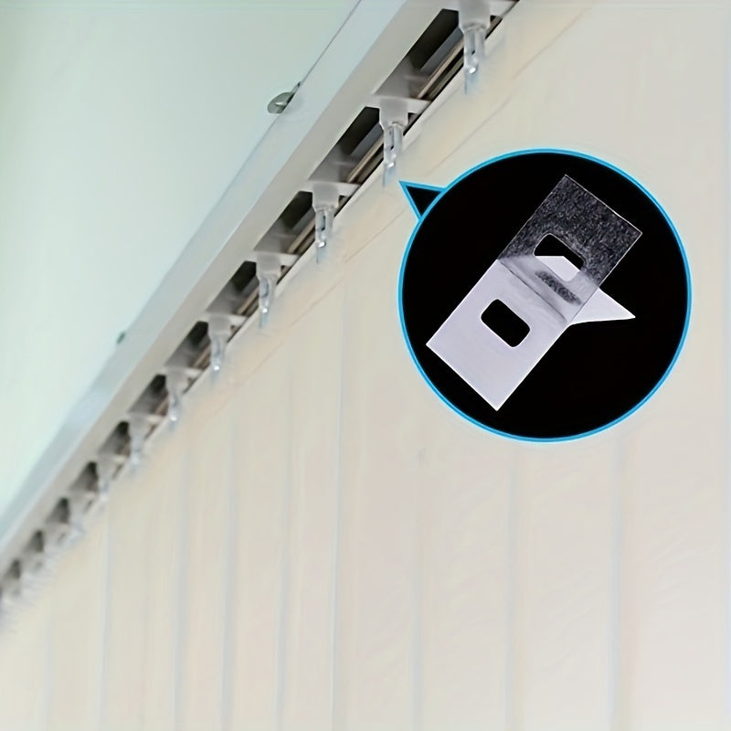 Vertical Blind Repair Tabs Set of 25 Clear Replacement Slats for All Brands