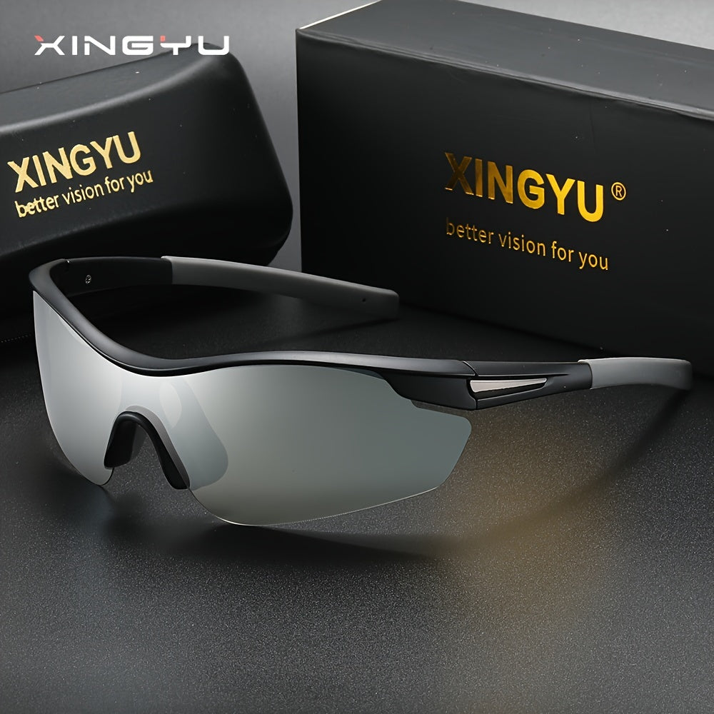 Outdoor Sports Polarized Sunglasses Camouflage Wrap Around Windproof for Men Women Cycling Fishing Driving