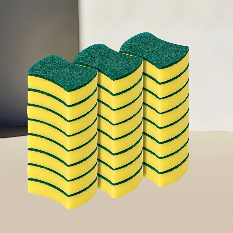 10/12/24 Pack Double-Sided Scratch-Resistant Melamine Sponges for Kitchen Bathroom Car
