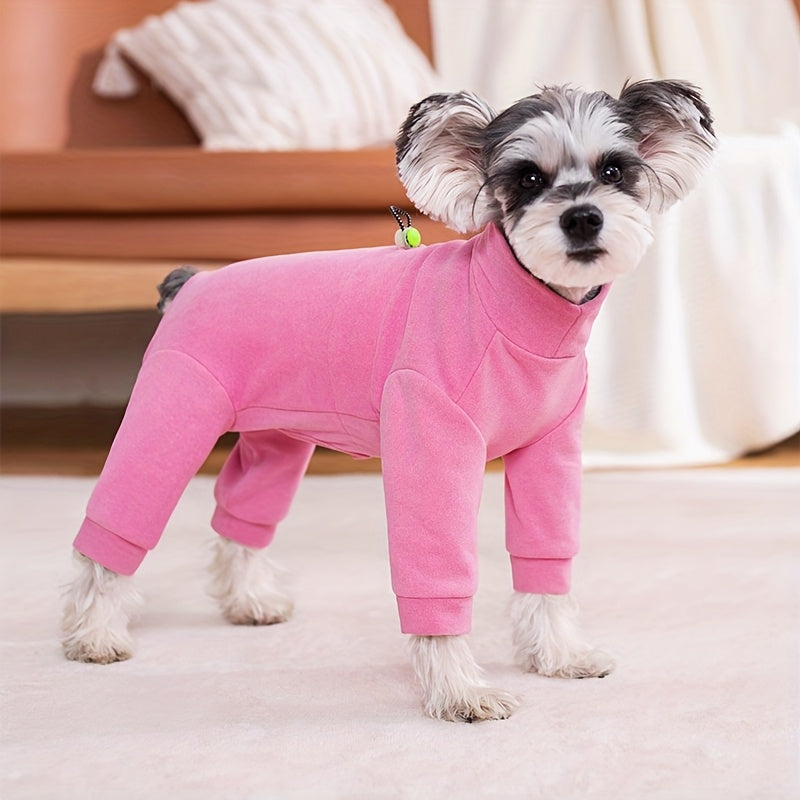 Pet Dog and Cat Jumpsuit Thermal Fleece Adjustable Chest All-Season Small Medium Large