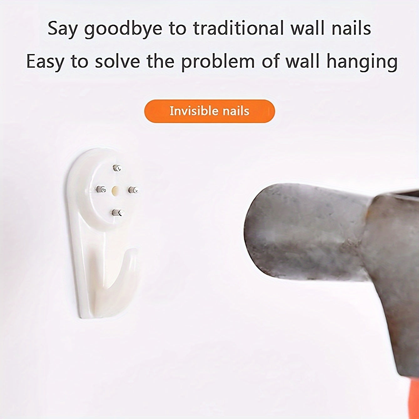 20-Pack Traceless Wall Hooks for Hanging Paintings and Photos with Frame Hooks