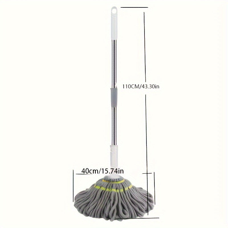 Mopa de microfibra con fibras absorbentes para limpieza de suelos y uso en exteriores