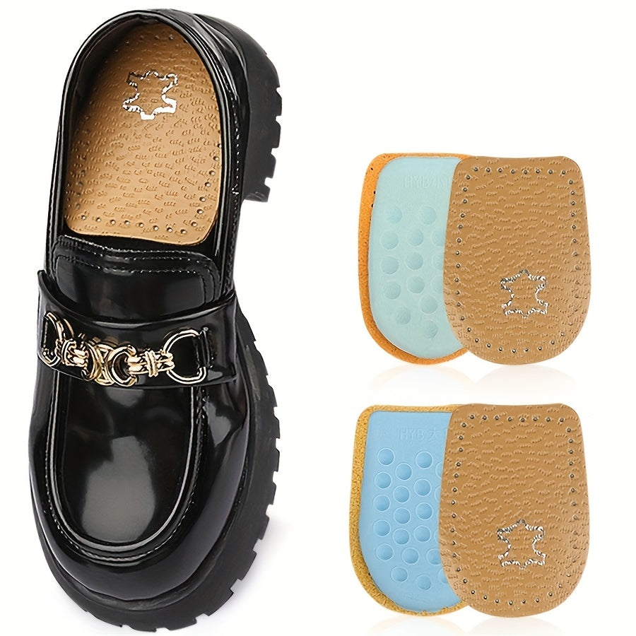 Unisex Latex Heel Cushions Shock Absorbing Anti-Wear Half Size Inserts