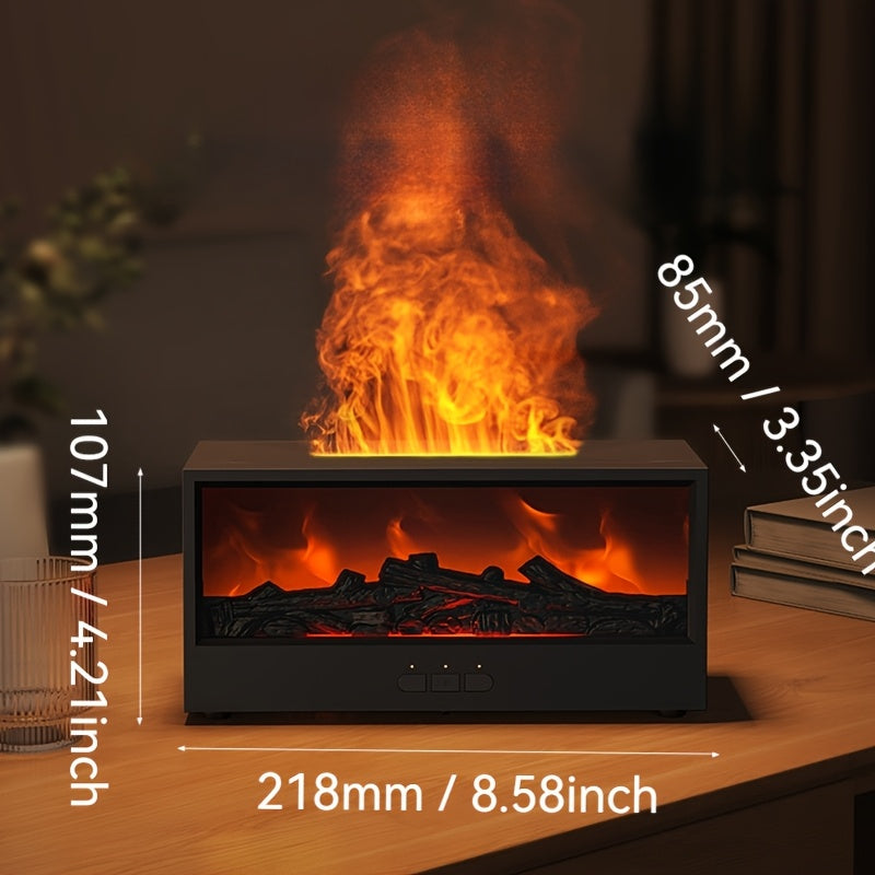 LED chiroqlari va masofadan boshqarish bilan 3-in-1 Elektrik Kamin Namlantiruvchi Diffuzor