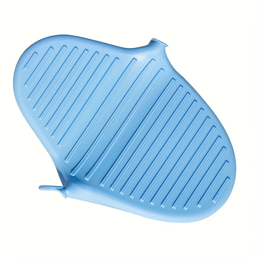 Set of 2 Silicone Oven Mitts Heat-Resistant Waterproof Kitchen Gloves