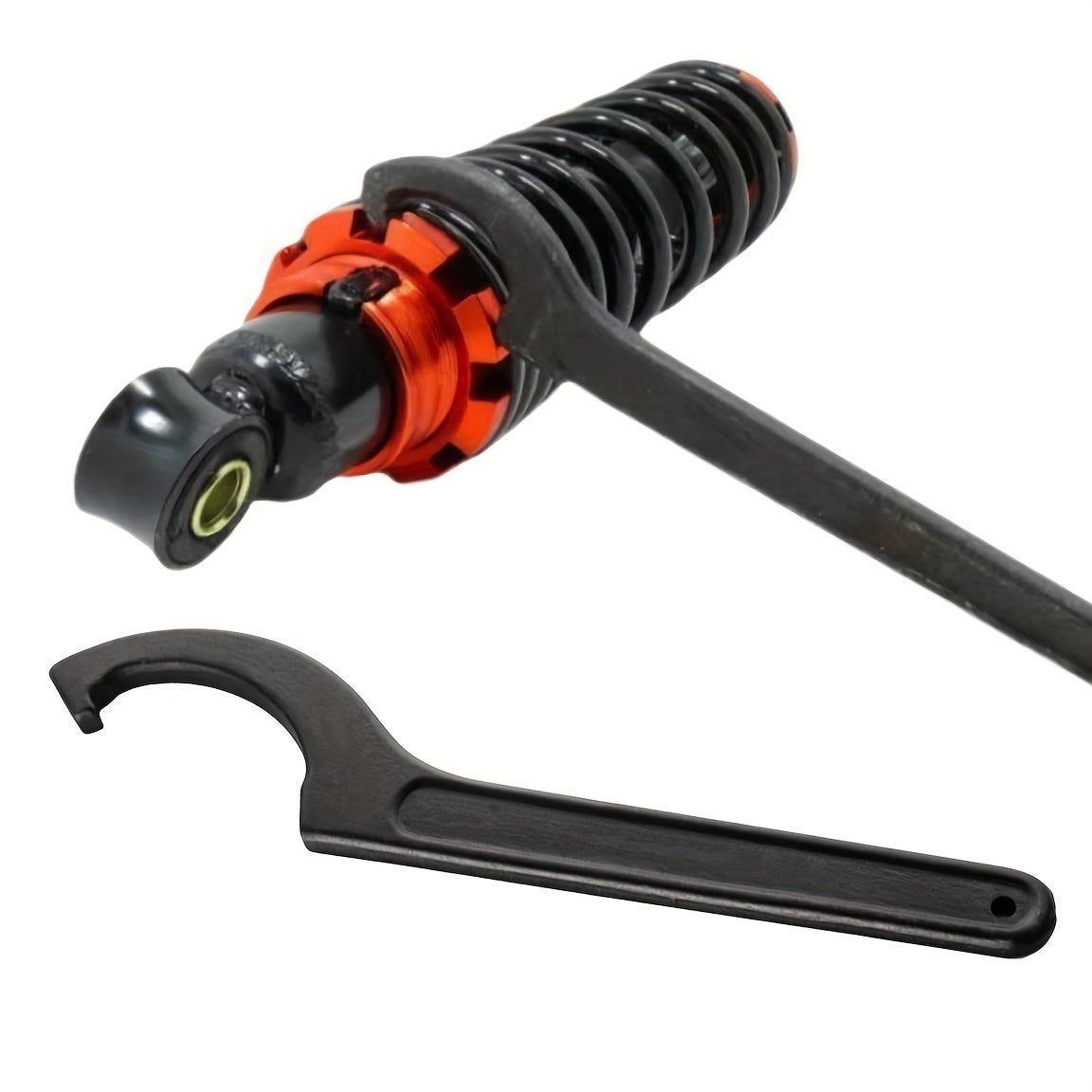 Universal Motorcycle Shock Absorber Hook Wrench, Curved, 45-52mm