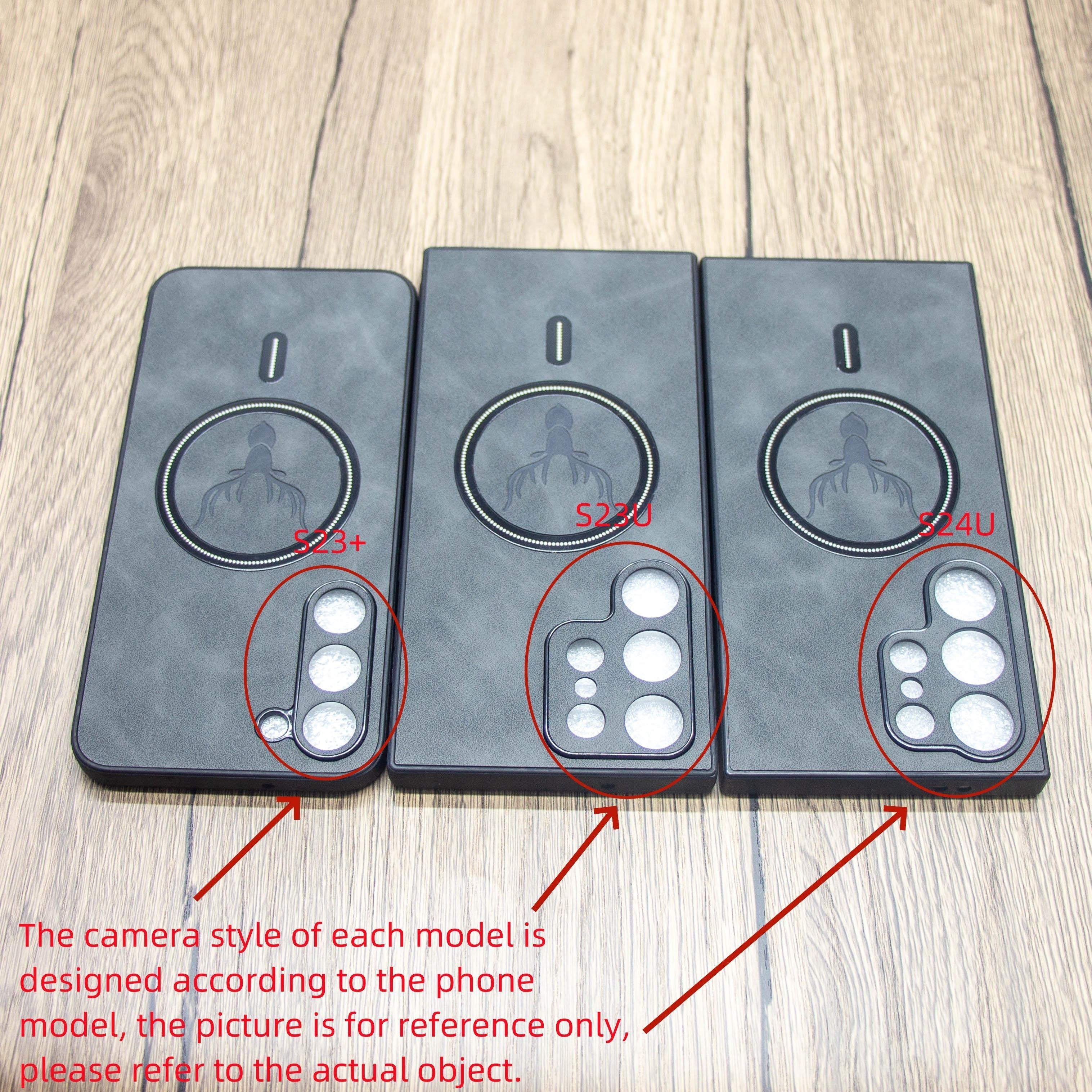 Faux Leather Wireless Charging Phone Case for Galaxy S and Note 20 Series