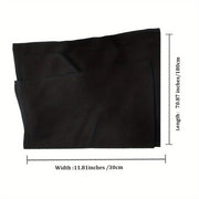 Bufanda de cachemira para hombre, larga, cálida, suave, de invierno, a la moda, de color puro, regalo