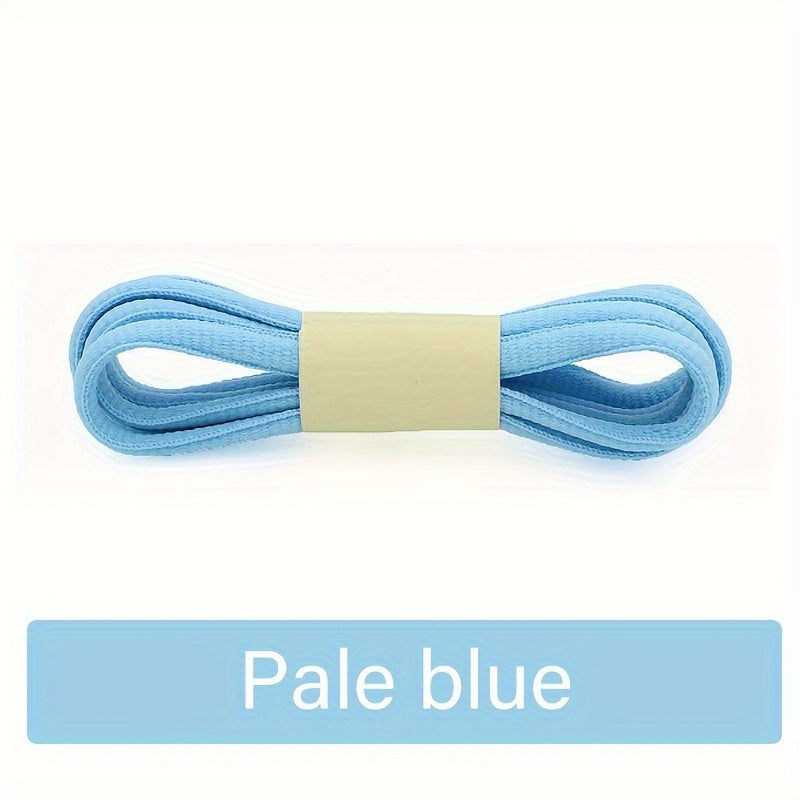 Unisex Polyester-Spandex Oval Shoelaces Solid Color Rainbow Accents