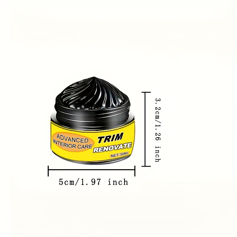 Гель для восстановления интерьера автомобиля, панели приборов и отделки, черный автомобильный полироль для блеска и ремонта царапин