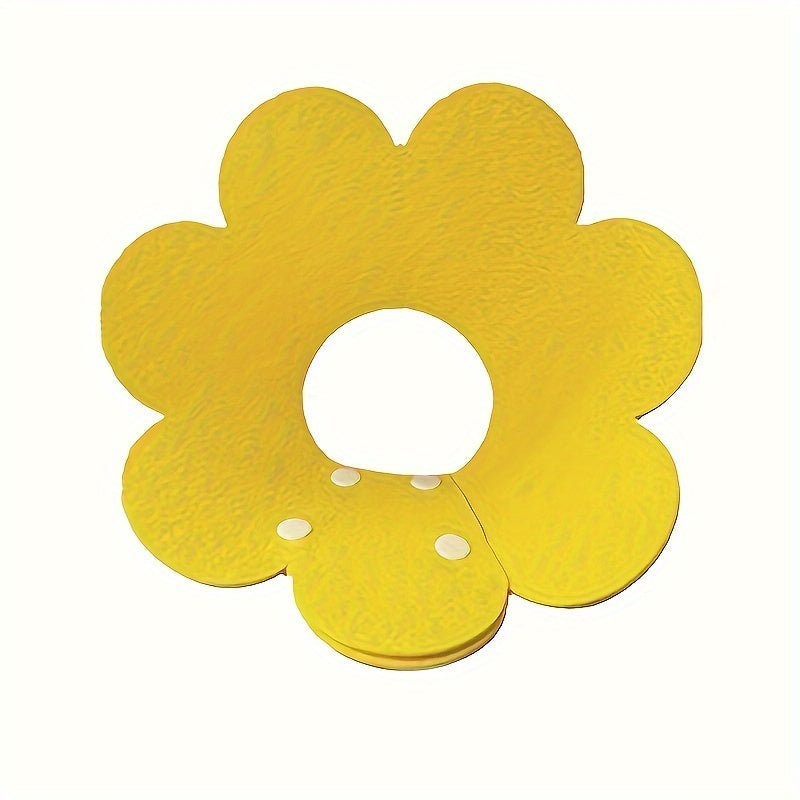Sunflower-Shaped Cat Recovery Collar Adjustable Post-Surgery Wound Healing Cone