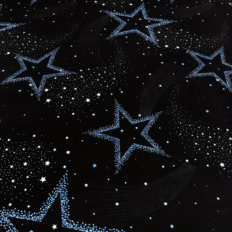 Starry Sky Bedding Set Polyester Twill Fitted Sheet and Pillowcases 30-34cm