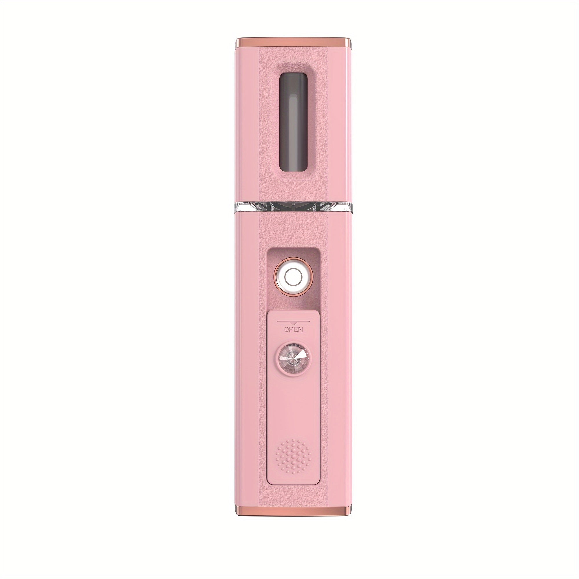 Portable USB Rechargeable Facial Mist Sprayer Pink White Travel Home Humidifier