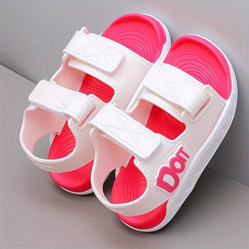 Детские мультяшные сандалии дышащие прочные легкие на резиновой подошве ПВХ для улицы и пляжа