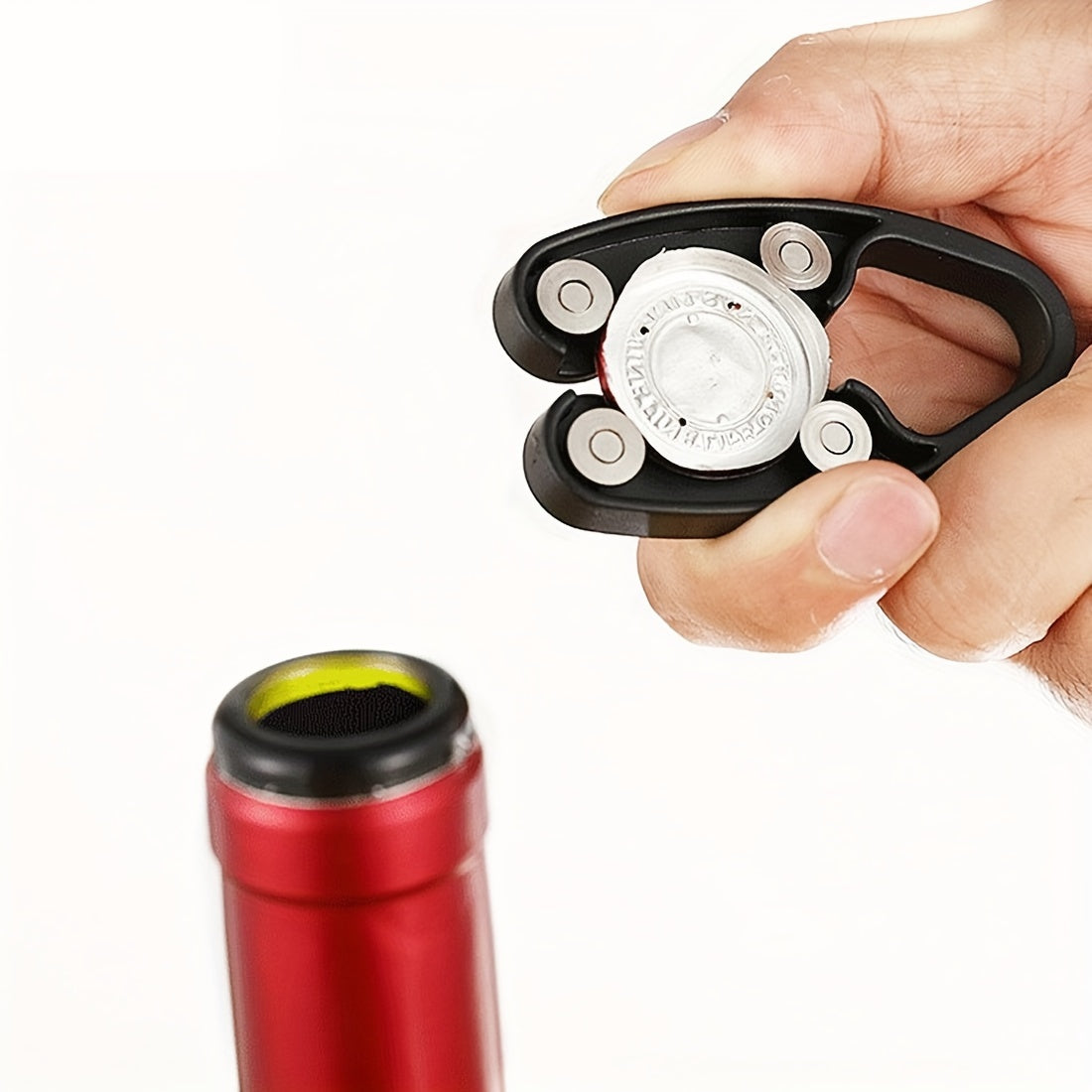 Dual-Blade Wine Foil Cutter ABS Material Ergonomic Safety Foil Remover Tool