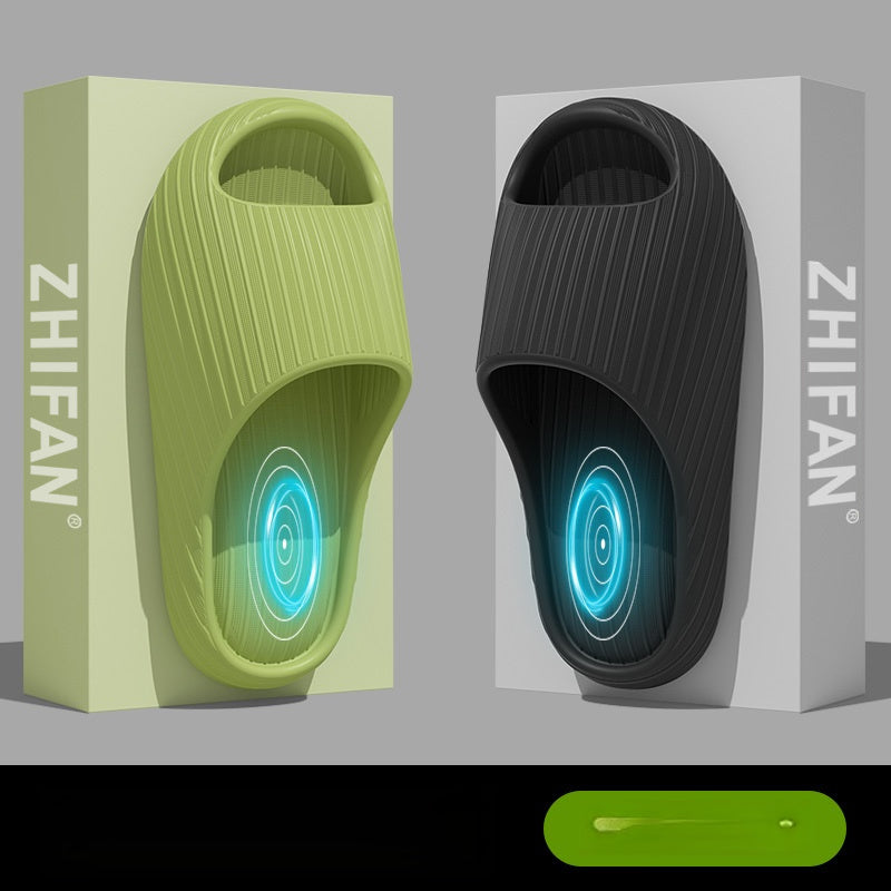 Unisex EVA Non-Slip Sandals Minimalist Stripe Indoor Beach Casual Footwear