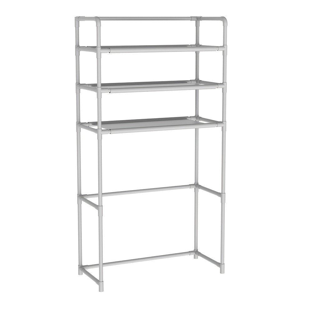 Metal and Plastic Laundry Shelf for Washing Machines and Bathroom Storage