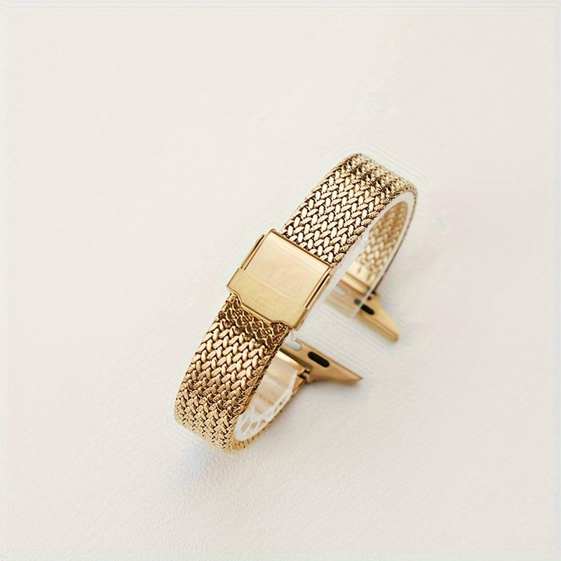 Women's Stainless Steel Mesh Watch Strap for iWatch 8/7/6/5/4/3/2/SE 38mm 40mm 42mm 49mm