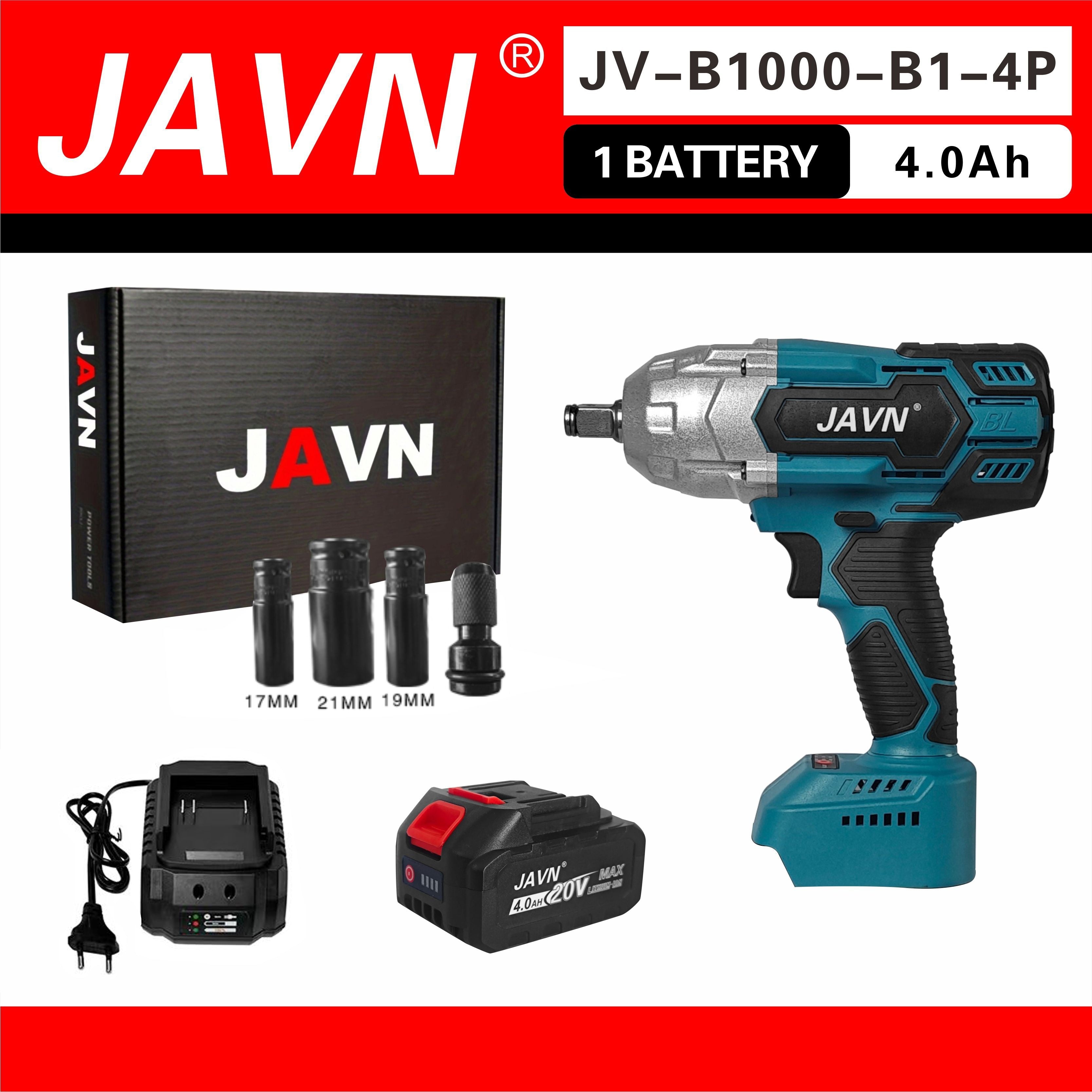 Бесщеточный аккумуляторный ударный гайковерт 1000 Нм, тяжелый промышленный инструмент для ремонта автомобилей, шин