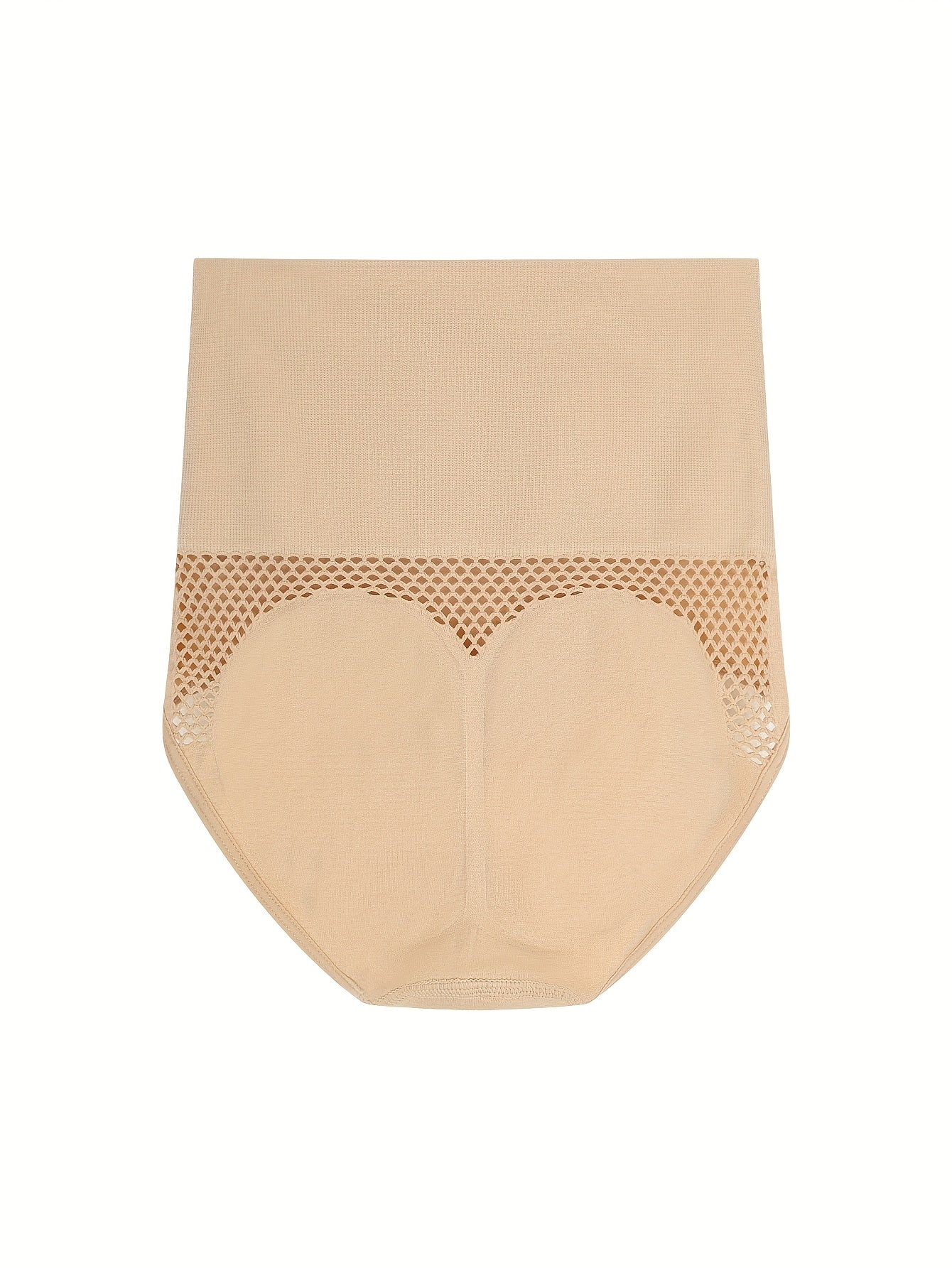 Seamless High-Waist Shaping Panties Tummy Control Butt Lift Breathable Mesh Nylon Elastane