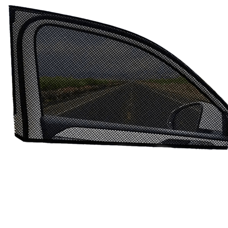 2Pcs Car Window Mosquito Nets Sunshade Ventilation UV Heat Protection